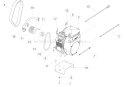 Part Location Diagram of 13825-00 Bear Cat Engine-Honda24Hp